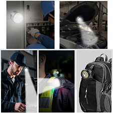 Патриот PT-FLG45 фонарь налобный (2L, аккум)