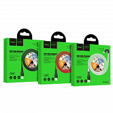 HOCO X44 Черный кабель USB 2.4A (microUSB) 1м