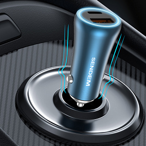 SENDEM D10 ЗУ авто USB + кабель Micro USB (PD18+QC3.0,4000mA)