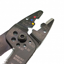 Стриппер клещи 3 в 1 для снятия изоляции и обжима клемм Патриот PT-INK08