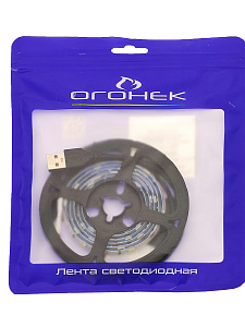 Огонек OG-LDL09 Синяя светодиодная лента 1м (USB)