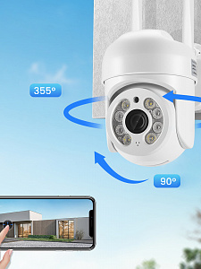 Камера видеонаблюдения wi-fi уличная поворотная 2 Mp Wi-Fi Орбита OT-VNI55