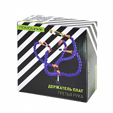 Третья рука для пайки с лупой 4 руки Помощник PM-INP23