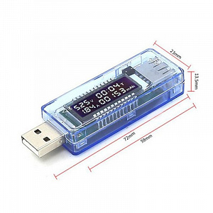KEWEISI KWS-V20 USB тестер (4-20В, 3А)
