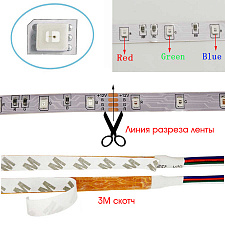 Светодиодная лента комплект с пультом 1м IP20 Огонек OG-LDL11
