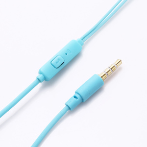 EZRA EP07 Голубые наушники вакуум - гарнитура (3.5мм)