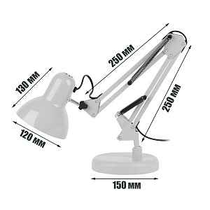 Огонек OG-LDP35 Белый светильник настольный (E27) НЕ В ЗАВОДСКОЙ КОРОБКЕ