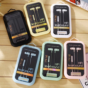 ELMCOEI EV-183 Голубые наушники-гарнитура (3.5мм)