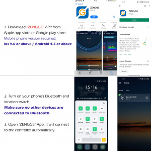 Огонек OG-LDL41 LED контроллер USB 5В (Bluetooth, RGB, 4PIN)