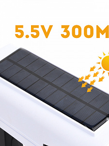 Прожектор Муляж камеры видеонаблюдения с датчиком движения на солнечной батарее Огонёк OG-LDP09