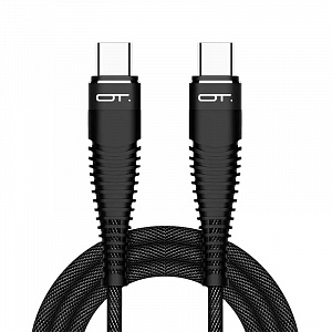Орбита OT-SMU03 Черный кабель PD100W (TYPE-C - TYPE-C) 1.2м