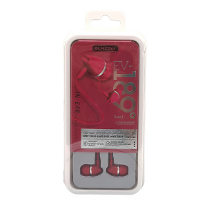 ELMCOEI EV-189 Красные наушники-гарнитура (3.5мм)