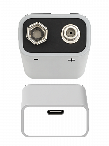 Аккумулятор крона 6F22 с гнездом type-c, 1000мАч, 9V, 1шт Орбита