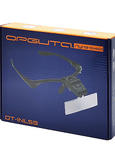 Лупа очки налобная увеличительная с подсветкой Орбита OT-INL59