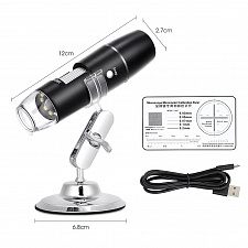 Микроскоп беспроводной цифровой карманный 1000X Wi-Fi Орбита OT-INL92