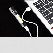 Фонарь ручной аккумуляторный, карманный Следопыт ST-FLR04