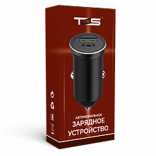 TDS TS-CAU41 ЗУ авто USB (PD20W+QC3.0, 3600mA)