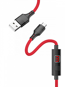 HOCO S13 Красный кабель USB 2.4A (microUSB) 1.2м