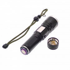 Патриот PT-FLR38 Черный фонарь ручной (1L, 18650.,ZOOM)