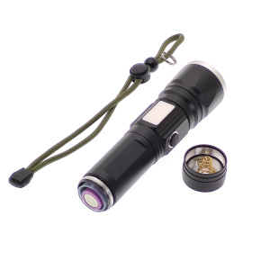 Патриот PT-FLR38 Черный фонарь ручной (1L, 18650.,ZOOM)