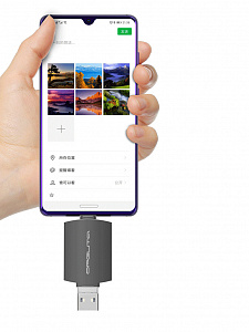 Орбита OT-PCR25 картридер OTG (TF, SD, microUSB, Type-C)