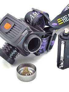 Патриот PT-FLG13 фонарь налобный (1L, 18650.,ZOOM)