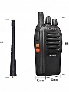 Рация Baofeng BF-666S (888S) черная