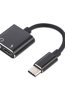 Орбита OT-SMA10(GL022) переходник (штекер TYPE-C - гнездо TYPE-C/3.5мм)