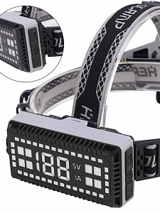 Патриот PT-FLG43 фонарь налобный (1L, 2*18650, ZOOM)