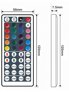 Светодиодная лента комплект с пультом 1м IP20 Огонек OG-LDL11