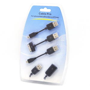 Орбита TD-1102 переходник USB (3 разъёма,Nokia,iPhone,Black Berry,HTC)