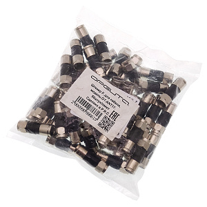 Орбита OT-AVT17 штекер F компрессионный-обжимной (RG-6 резин.кольцо) (УПАКОВКА 50ШТ)