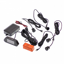 Парктроник автомобильный система парковки 4 датчика и дисплей TDS TS-CAS11 Черный