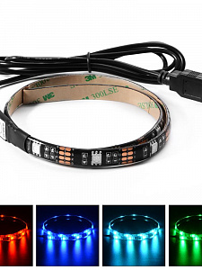Огонек OG-LDL09 RGB светодиодная лента 1м (USB)