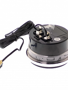 Часы автомобильные с подсветкой, вольтметром и термометром VST 7042V