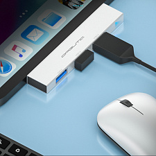 Орбита OT-PCR23 Серебро концентратор USB 2.0/3.0 (3*USB)