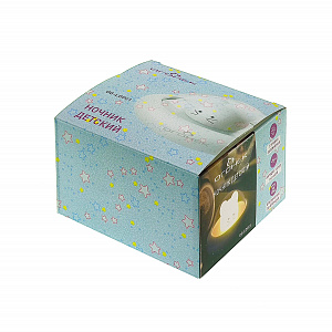 Ночник детский аккумуляторный мышка Огонёк OG-LDP21 Теплый желтый