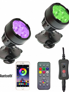 Огонек OG-LDP19 Лампа аквариумная RGB (2 штуки, APP, пульт)