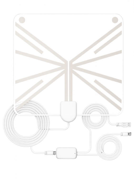 Антенна комнатная для цифрового ТВ с усилителем Орбита OT-ANT03