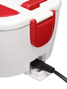 Ланч бокс для еды с подогревом в авто 12/220В Огонёк OG-HOG02 Красный