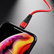 BOROFONE BU10 Красный кабель USB 2.4A (iOS Lighting) 1.2м