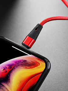 BOROFONE BU10 Красный кабель USB 2.4A (iOS Lighting) 1.2м
