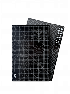 Коврик, мат для резки А3 (450х300 мм) двусторонний черный Орбита OT-OCC01