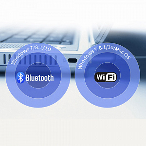 Wi-Fi + Bluetooth 5.0 адаптер для компьютера и ноутбука USB двухдиапазонный 5 Ггц и 2.4 Ггц 600 Мбит/с Орбита OT-PCB20