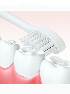 Электрическая зубная щетка ультразвуковая с насадками Огонёк OG-HBT01 Белая