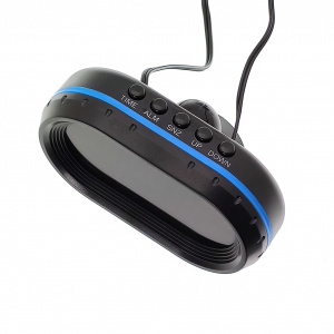 Часы автомобильные с подсветкой, вольтметром и термометром VST 7009V-5