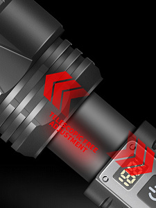 Патриот PT-FLR34 фонарь ручной (1L, 2*26650,ZOOM)