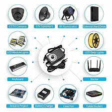 Орбита OT-APB115 Черный адаптер питания (3-12B, 3000mA, 5.5мм) 1.8м