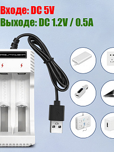 Зарядное устройство для аккумуляторов АА/ААА на 2 слота Орбита OT-APZ20