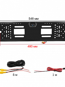 Камера заднего вида автомобильная в рамке для номера с подсветкой 700ТВЛ TDS TS-CAV30